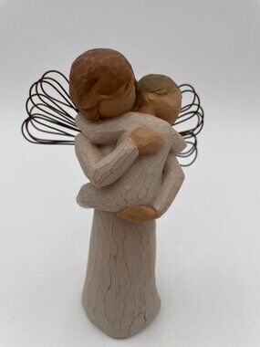 Willow Tree Angels Embrace Figurine 2002 Hand-Painted Sculpture 5.5"